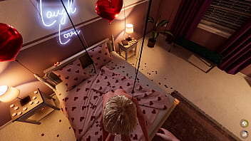 Quickly sex with huge natural tits blonde videogame