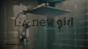 Smoldering brunette siren enjoys a sensual bath