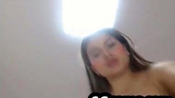 Asian wife dildoing pussy live skype video chat