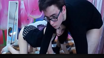 Nerd teen giving blowjob hookupadult