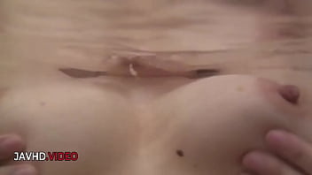 Luscious japanese beauty pleasures with passion in steamy soak