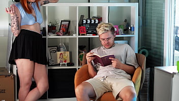 She distracts me from studies with a blowjob