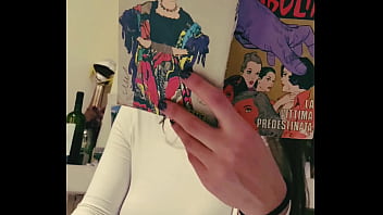 Girlfriend forgot wearing bra during a party