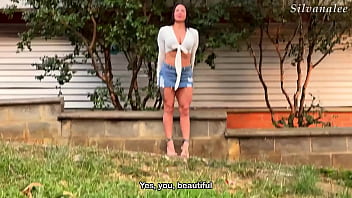 Sexy busty latina milf in heels silvana lee gets picked up in public by a guy with a big dick