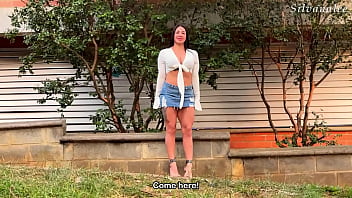 Sexy busty latina milf in heels silvana lee gets picked up in public by a guy with a big dick