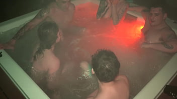 Jacuzzi orgy hot foursome with yael stc keila bassi and el nono knock knock club