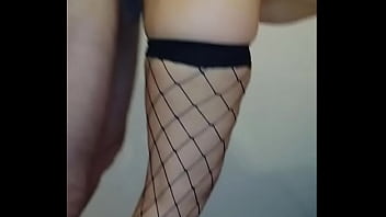 Hot neighbor surprises with copious internal cumshot