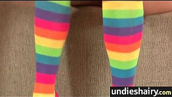 Amazing girl with natural hairy pussy 5