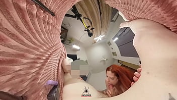 Playing with amazing ginger girl letting her bob and ride on me