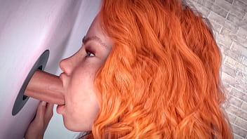 Lisa is dong a blow jog to a stranger guy