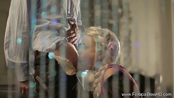 Hidden german maiden sucking down her master