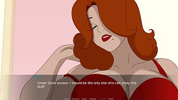 Milf in a sexy red dress gets a creampie