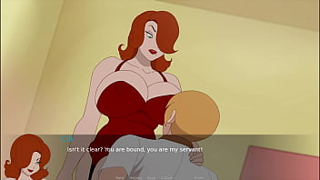 Milf in a sexy red dress gets a creampie