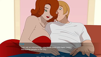 Milf in a sexy red dress gets a creampie