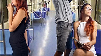 Slutty student lets stranger grope her ass in public Slutty student lets stranger grope her ass in public