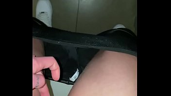 He follows me to the bathroom of a bar pees on me fucks me and cum in my pussy He follows me to the bathroom of a bar pees on me fucks me and cum in my pussy