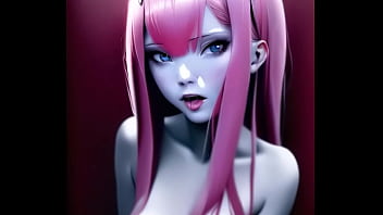 Pink haired big boobs hentai