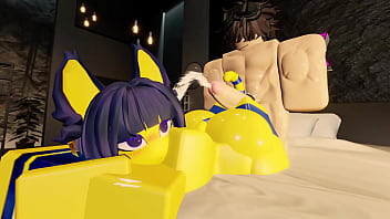 Clapping some ankha's ass in a condo on roblox
