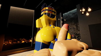 Clapping some ankha's ass in a condo on roblox