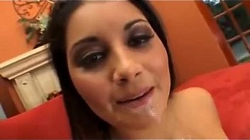 Dirty brunette fucks hard and slow