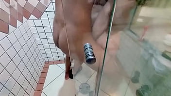 My cuckold neighbor and my slutty neighbor in the shower seduce and invite a beautiful black boy to go to his house and fuck his slutty wife with no condoms