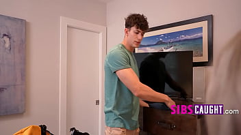 Step sis sees then demands to please