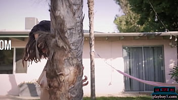 Busty and an amazing ass latina model gets naked in a garden and hammock Busty and an amazing ass latina model gets naked in a garden and hammock