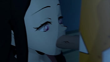 Zenitsu fucking with nezuko kimetsu no yaiba look the description