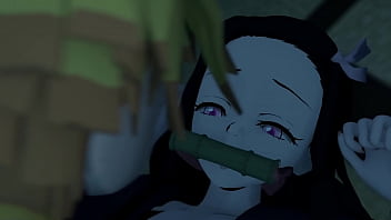 Zenitsu fucking with nezuko kimetsu no yaiba look the description