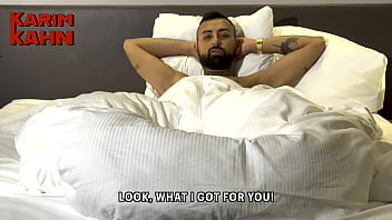 Arab alpha makes his balls explode in the bed trailer