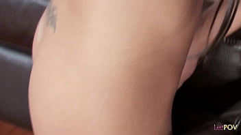 Tired after the trip from canada the friends get on the bed talking about lesbian experiences the brunette successfully convinces her friend into trying it out she had a sex toy ready just in case