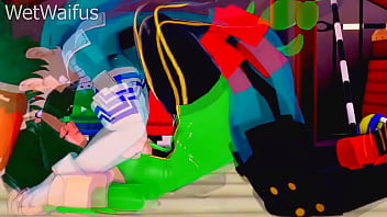 Tsuyu and deku have private sex session after class my hero academia hentai