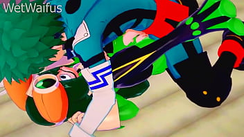 Tsuyu and deku have private sex session after class my hero academia hentai