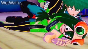 Tsuyu and deku have private sex session after class my hero academia hentai