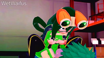 Tsuyu and deku have private sex session after class my hero academia hentai