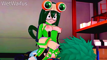 Tsuyu and deku have private sex session after class my hero academia hentai