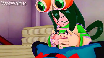 Tsuyu and deku have private sex session after class my hero academia hentai