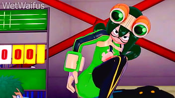 Tsuyu and deku have private sex session after class my hero academia hentai