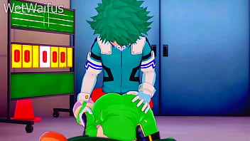 Tsuyu and deku have private sex session after class my hero academia hentai