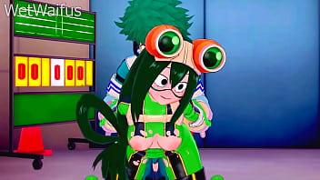 Tsuyu and deku have private sex session after class my hero academia hentai Tsuyu and deku have private sex session after class my hero academia hentai
