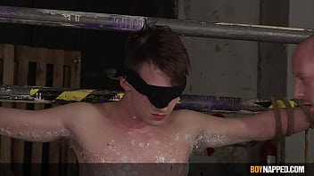 Bound Twink Cock Stroked With Fleshlight thumbnail