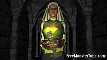 Hot 3d redhead babe gets fucked hard by a vampire