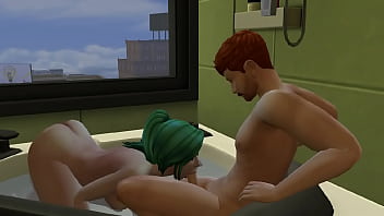 Green Haired Woman Sucking Boyfriend In The Tub The Sims 4 Wichedwhims thumbnail