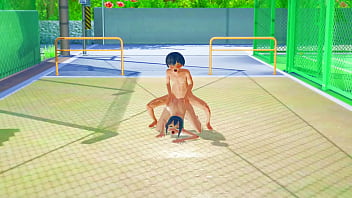 しゅんとりほの真夏の激しい汗だくセックス今にもイキそう