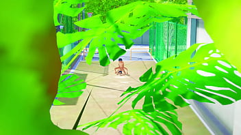 しゅんとりほの真夏の激しい汗だくセックス今にもイキそう