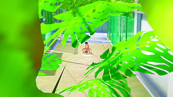 しゅんとりほの真夏の激しい汗だくセックス今にもイキそう