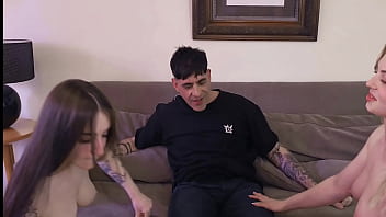 Swinger café horns and morning passion