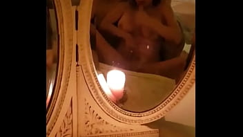Masturbating in vintage mirrors