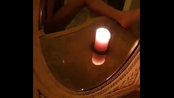 Masturbating in vintage mirrors