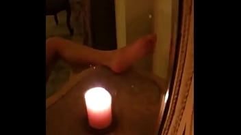 Masturbating in vintage mirrors